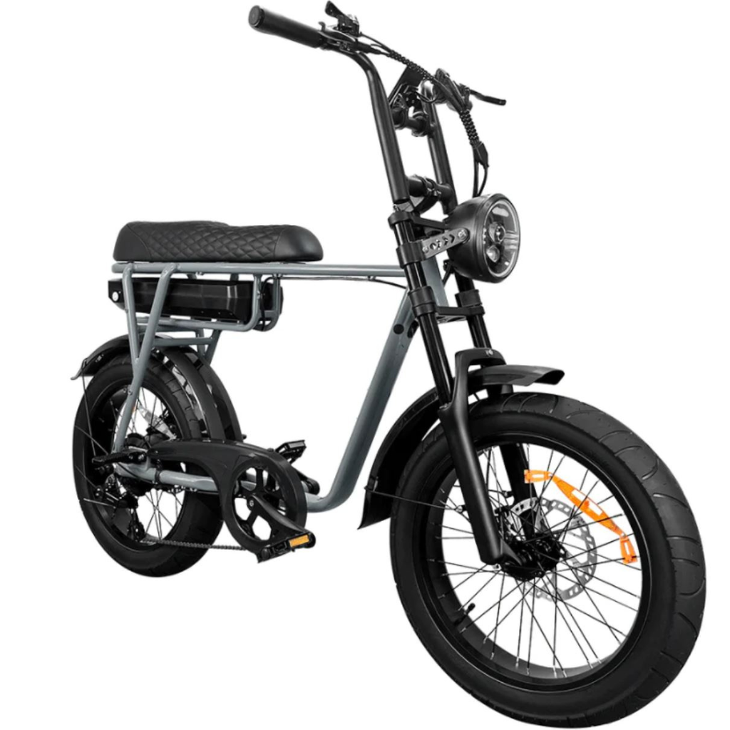 EB2 Fatbike - Grijs (incl. kettingslot, bekerhouder & tasje)