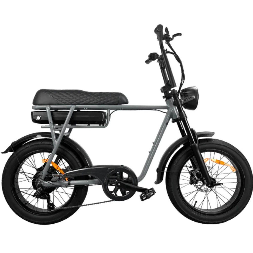 EB2 Fatbike - Grijs (incl. kettingslot, bekerhouder & tasje)