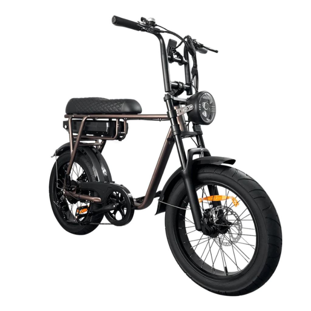 EB2 Fatbike - Koffie (incl. kettingslot, bekerhouder & tasje)
