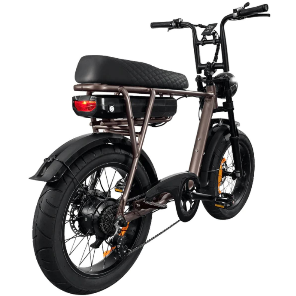 EB2 Fatbike - Koffie (incl. kettingslot, bekerhouder & tasje)