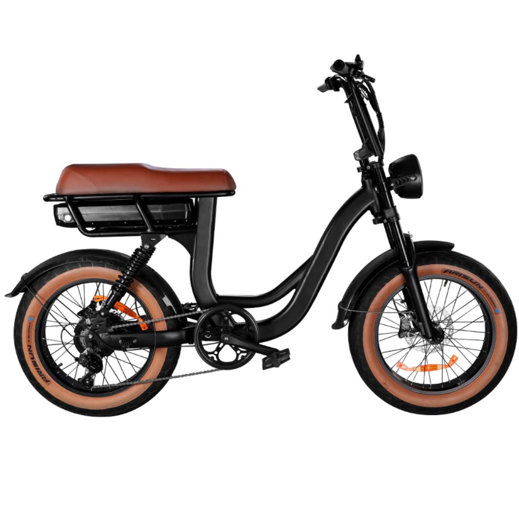 EB8 Fatbike - Bruin (incl. kettingslot & bekerhouder)