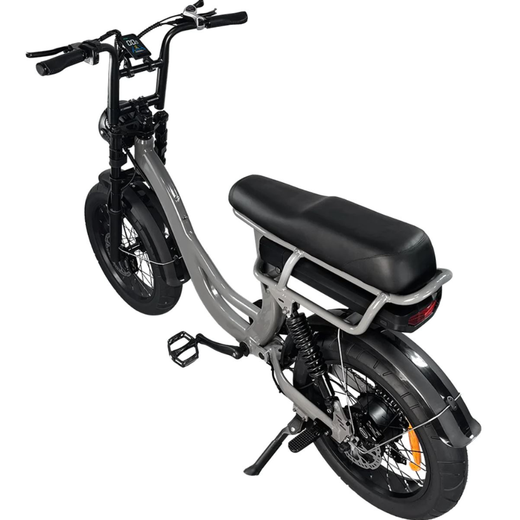 EB8 Fatbike - Grijs (incl. kettingslot & bekerhouder)