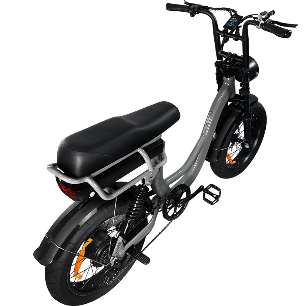 EB8 Fatbike - Grijs (incl. kettingslot & bekerhouder)