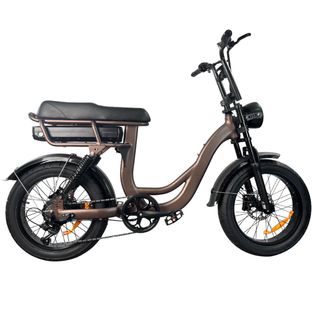 EB8 Fatbike - Koffie (incl. kettingslot & bekerhouder)