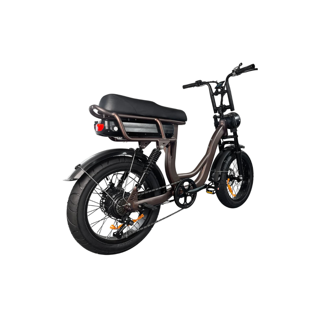 EB8 Fatbike - Koffie (incl. kettingslot & bekerhouder)