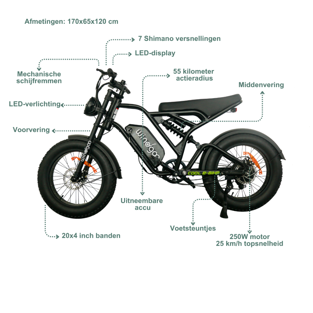Windgoo F18 - Zwart