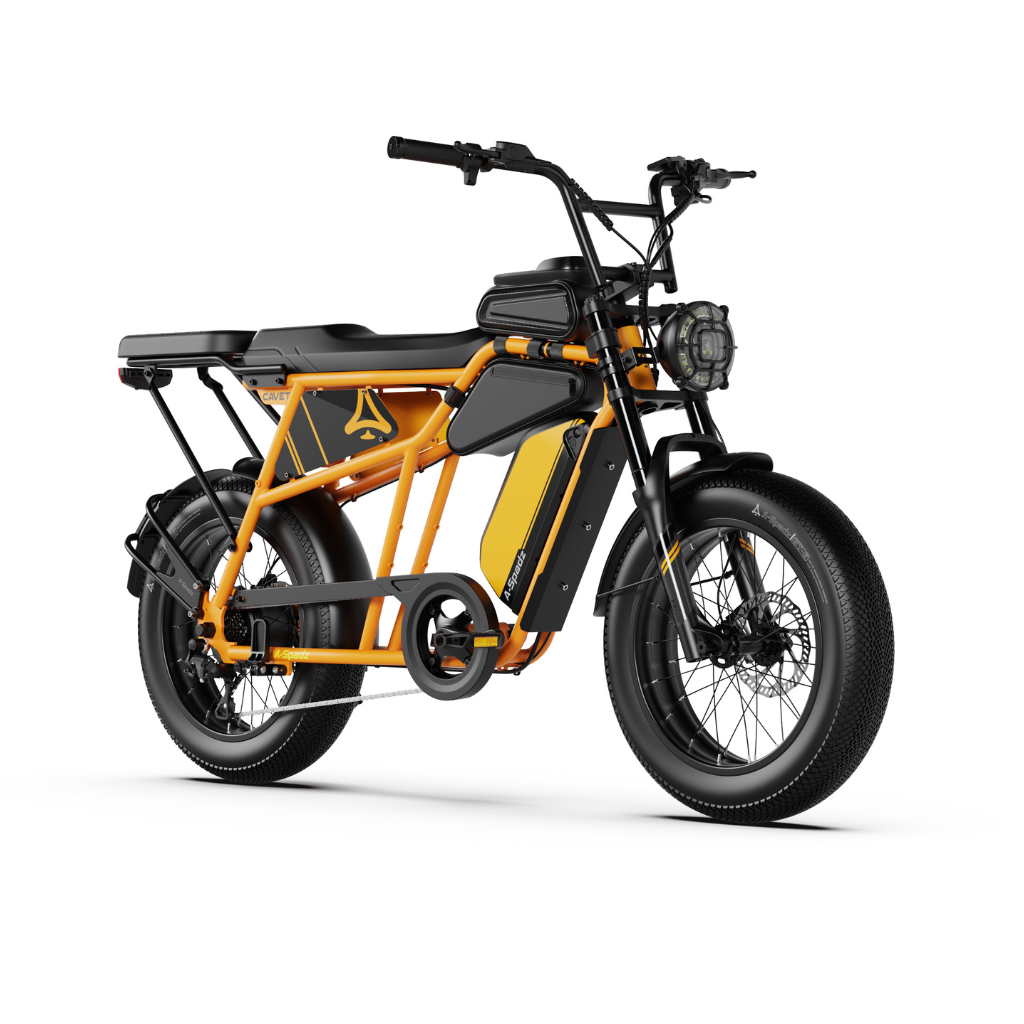 A-Spadz CAVET Air Plus | Geel (incl. achterzitje & tasjes)