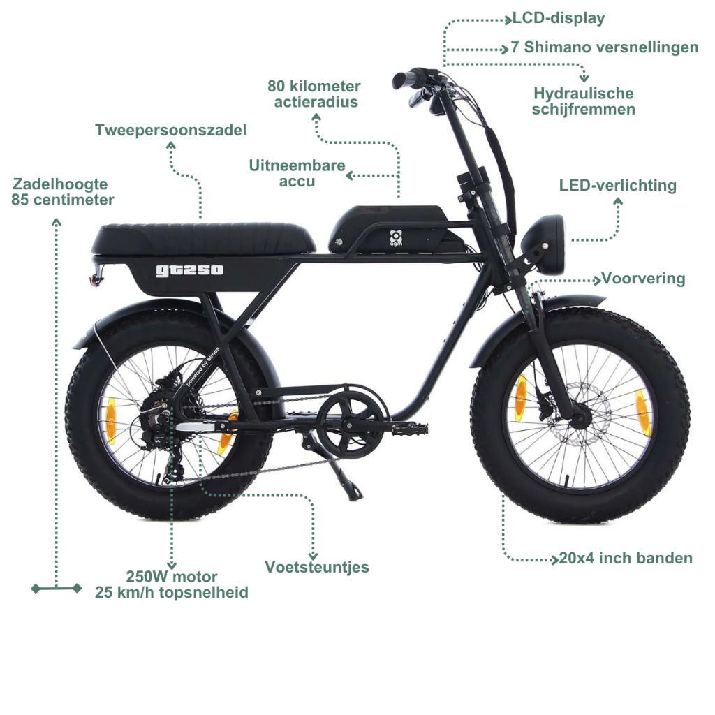 AGM GT250 - Zwart