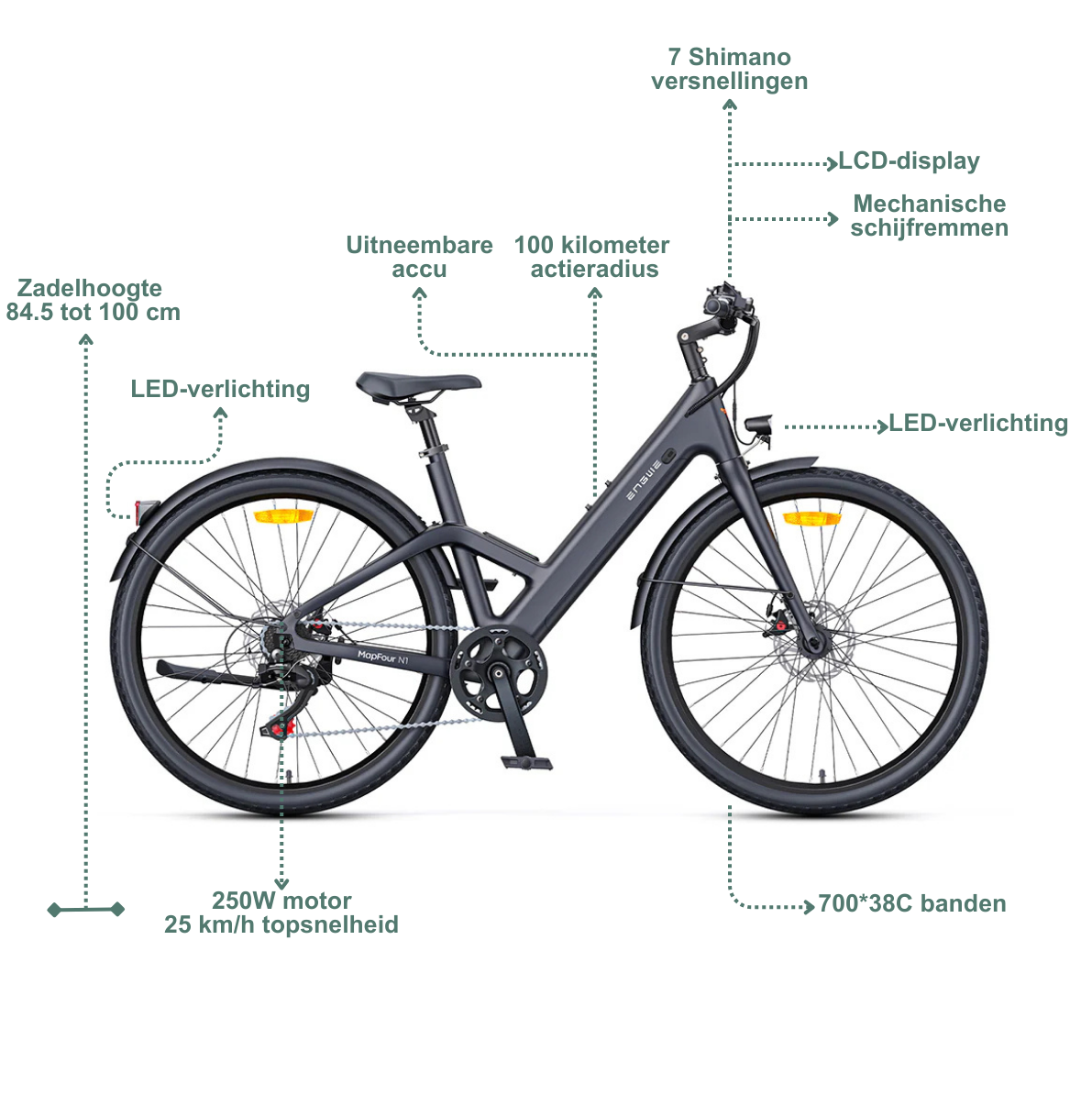 ENGWE MapFour N1 Air ST - Grijs