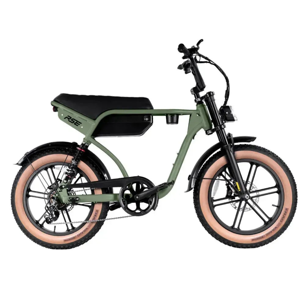 RSE Fatbike - Groen (incl. voetsteuntjes & alarm)RSE Fatbike - Groen (incl. voetsteuntjes & alarm)