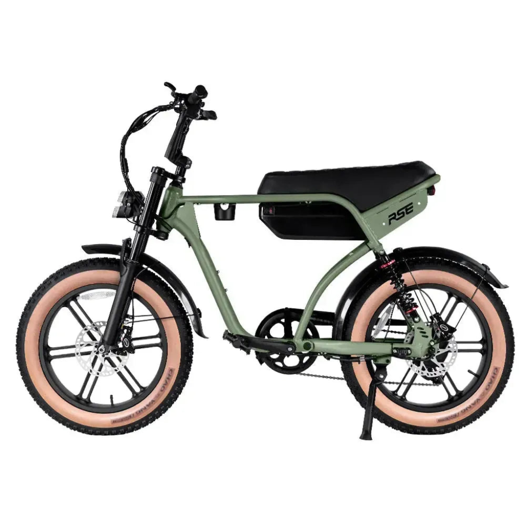 RSE Fatbike - Groen (incl. voetsteuntjes & alarm)RSE Fatbike - Groen (incl. voetsteuntjes & alarm)
