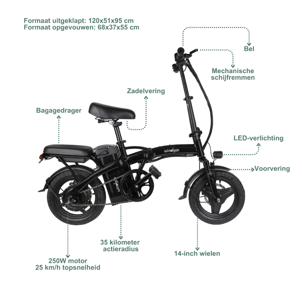 Windgoo B22 - Zwart