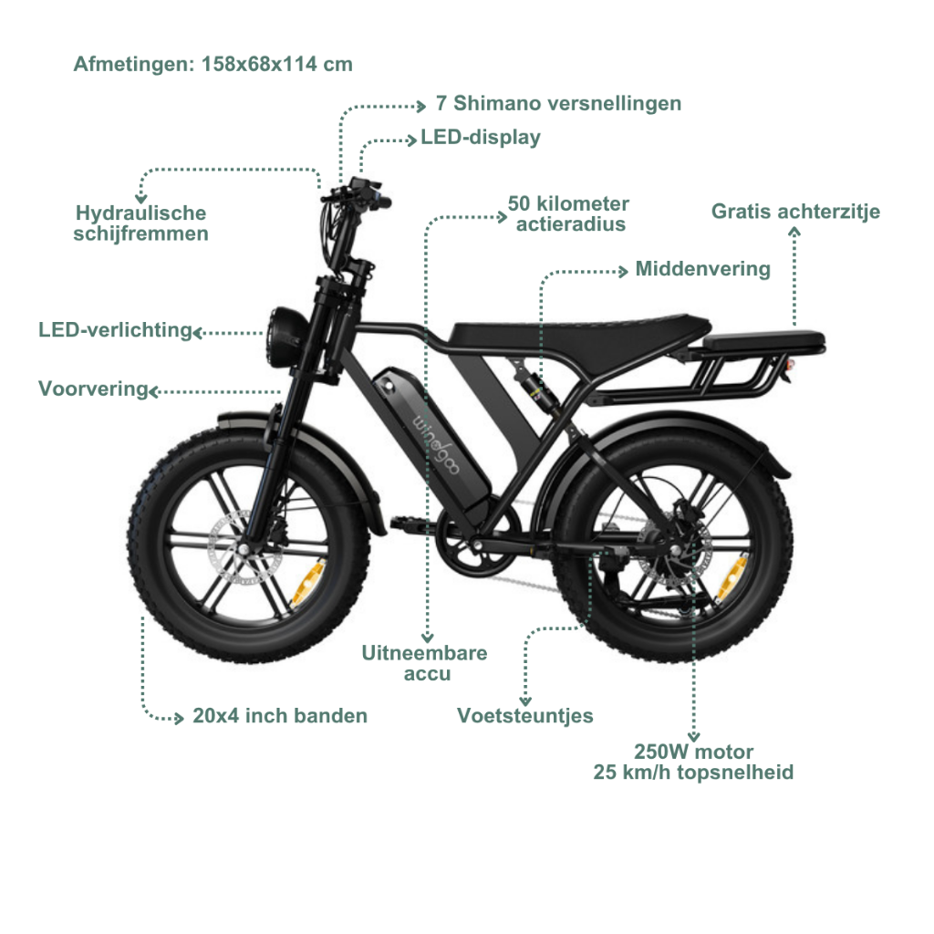 Windgoo F20 - Zwart
